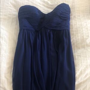 Donna Morgan Strapless Navy Dress